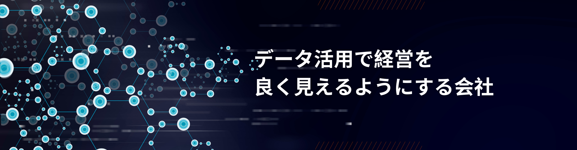 データ活用で経営をよく見えるようにする会社。